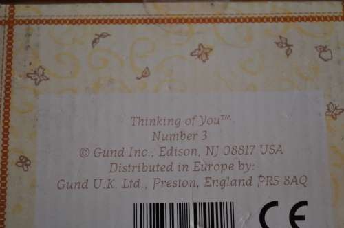 Figurines By Gund Letter R and Number 3