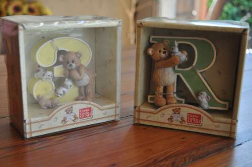 Figurines By Gund Letter R and Number 3