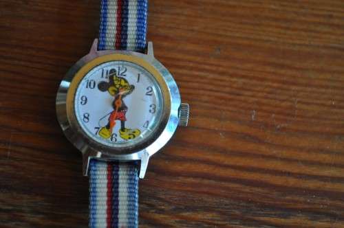 Vintage Mickey Mouse Watch with Swiss Movement