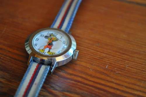 Vintage Mickey Mouse Watch with Swiss Movement