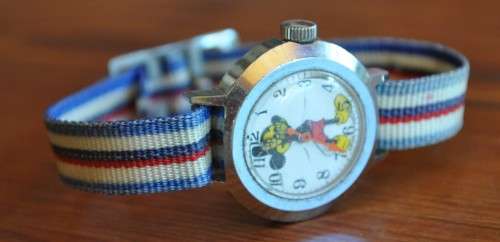 Vintage Mickey Mouse Watch with Swiss Movement
