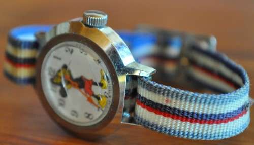 Vintage Mickey Mouse Watch with Swiss Movement