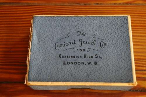 Vintage The Orient Jewelry Co Empty Jewelry Box
