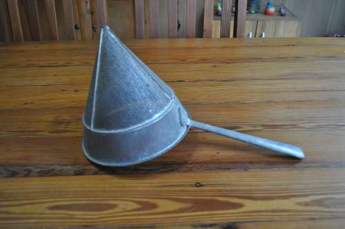 Vintage Large Cone Strainer