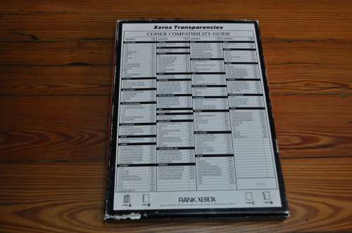 Xerox Transparencies Type A 3R 96019