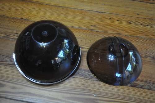Vintage Retro Guzzini Ball Acrylic Ice Bucket Italy