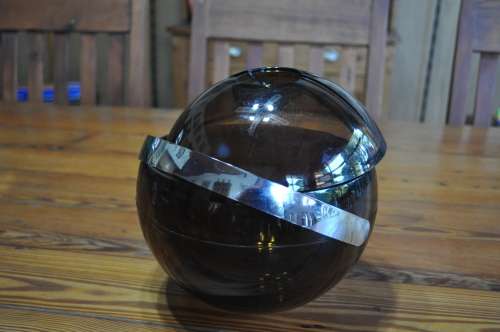 Vintage Retro Guzzini Ball Acrylic Ice Bucket Italy