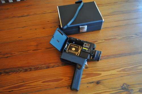 Vintage Sankyo Super 8 Cine Camera In Carry Case