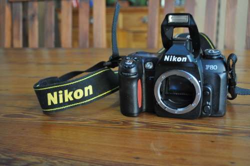 Nikon Camera F80 35mm SLR Body For Parts Or Repair