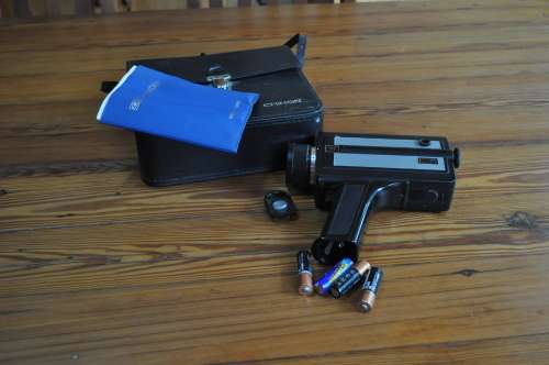 Vintage Chinon Movie Camera In Case With Manuals