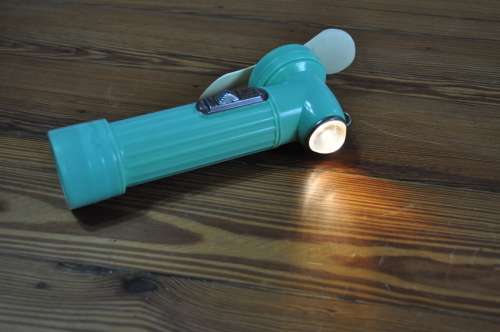Vintage Battery Operated Hand Fan Light