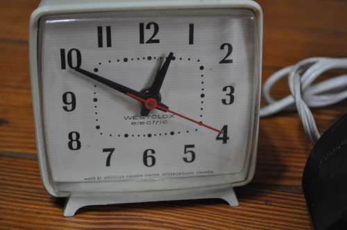 Vintage Westclox Electric Alarm Clock (made in Canada)