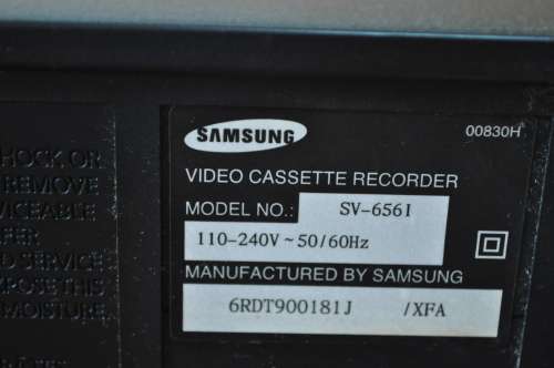 Samsung 6 Head Hi-Fi Stereo VHS VCR