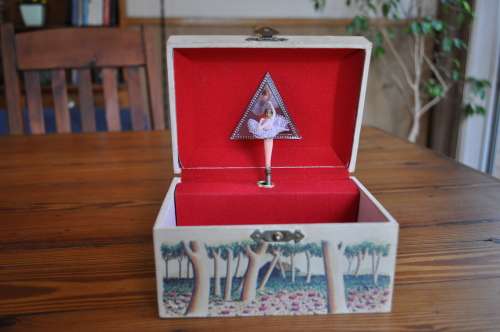 Vintage Dancing Ballerina Music Box