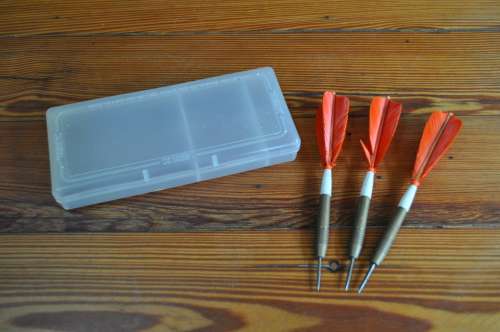 Vintage Feather Kwiz Brass Darts