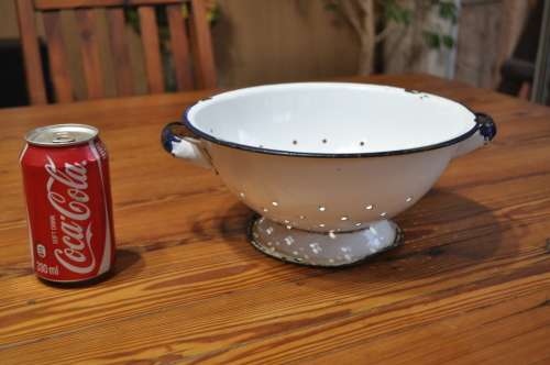 Vintage Enamel Colander