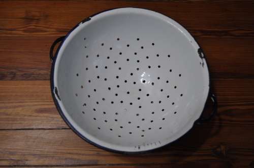 Vintage Enamel Colander