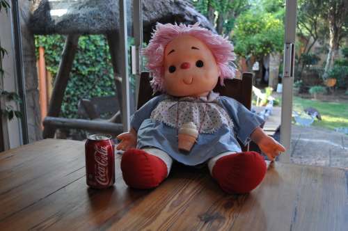 Vintage 1980s Ice Cream Doll With Cone (size large)