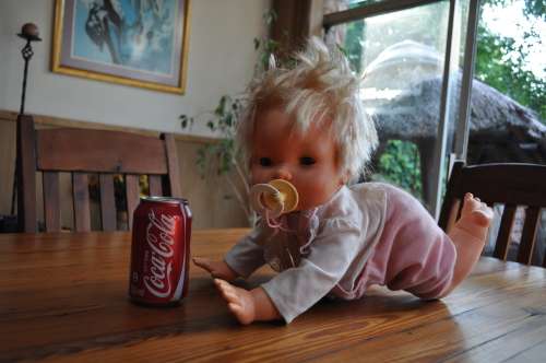 Vintage Crawling Crying Doll