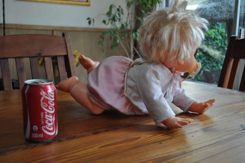 Vintage Crawling Crying Doll