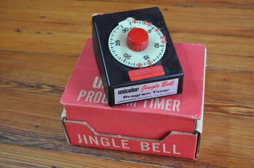 Vintage Unicolor Jingle Bell Program Darkroom Timer