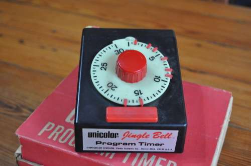 Vintage Unicolor Jingle Bell Program Darkroom Timer