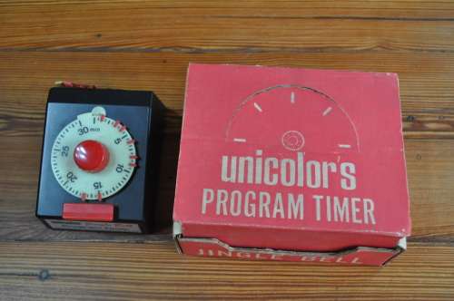 Vintage Unicolor Jingle Bell Program Darkroom Timer