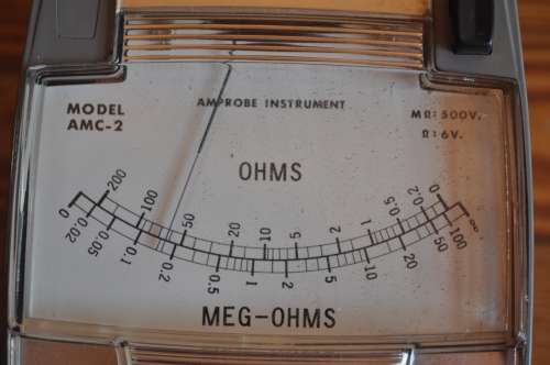 Vintage Amprobe AMC-2 Hand Crank Megohmmeter