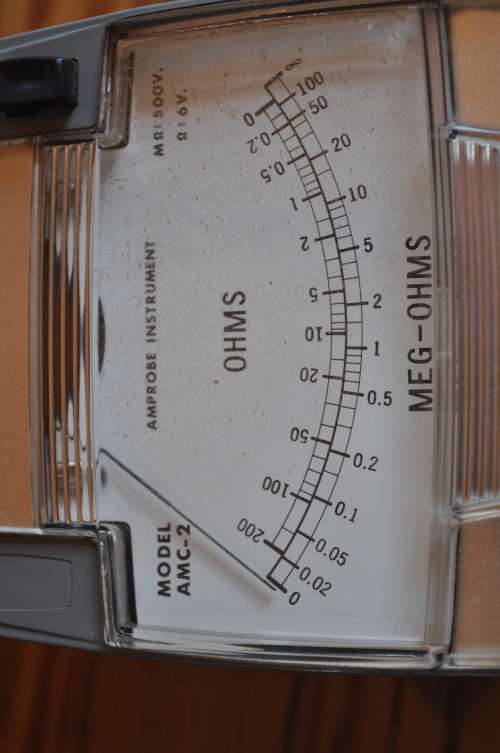 Vintage Amprobe AMC-2 Hand Crank Megohmmeter