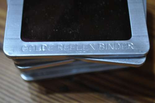 Vintage GoldE Aluminum Reflex Binders