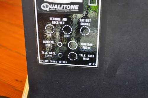 Vintage Qualitone Audiometer (selling as is)