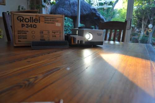 Vintage Rollei Slide Projector With Remote Working