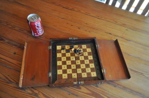 Rare Vintage Chess Travel Set (incomplete)