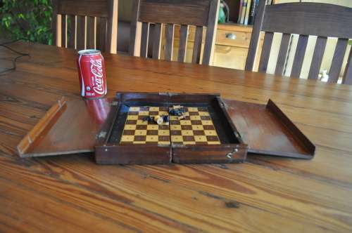 Rare Vintage Chess Travel Set (incomplete)