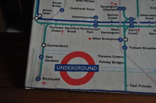 London Underground Tube Map On Canvas