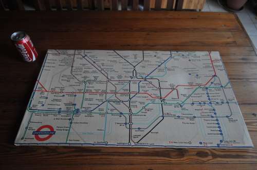 London Underground Tube Map On Canvas