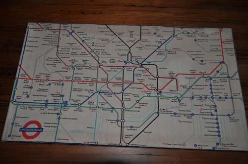 London Underground Tube Map On Canvas