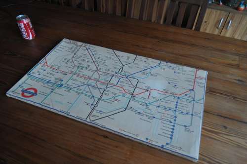 London Underground Tube Map On Canvas