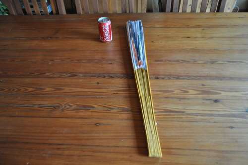 Bamboo Extra Large Hand Painted Wall Fan