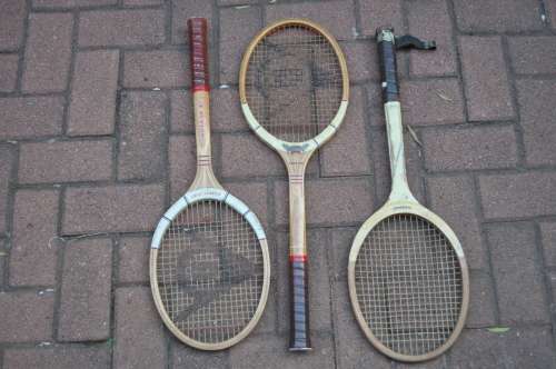 Vintage Wooden Tennis Rackets R650