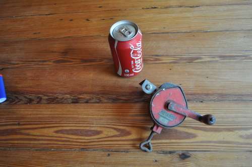Vintage Small Metabo Hand Crank Bench Grinder