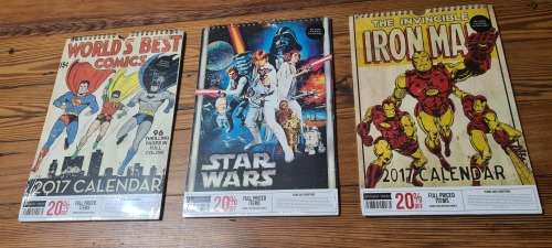 Star Wars Iron Man Worlds Best Comics Calendars