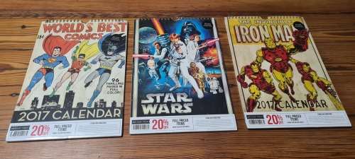 Star Wars Iron Man Worlds Best Comics Calendars