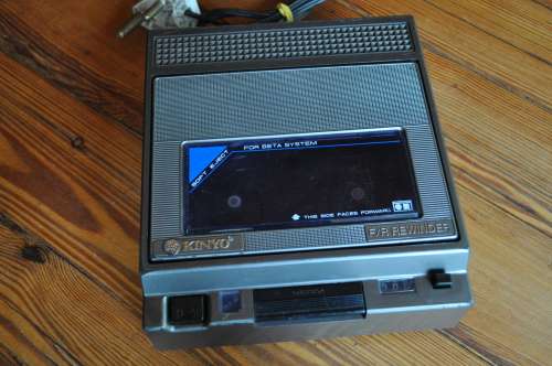 Betamax Cassette Rewinder Also Fast Forward