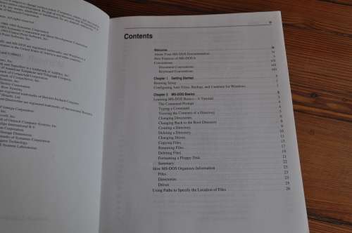 Microsoft MS-Dos 6.2 User Guide