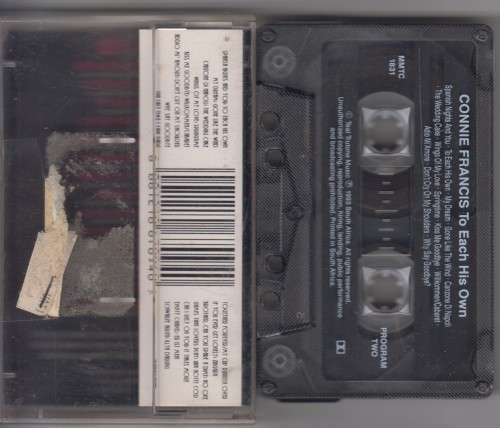 Connie Francis - To Each His Own (Cassette)