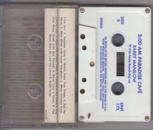 Barry Manilow - 2:00am Paradise Cafe (Cassette)
