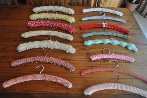 Vintage Crochet Coat Hangers