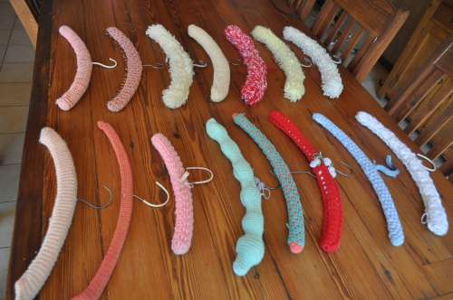 Vintage Crochet Coat Hangers