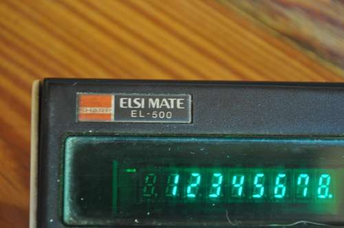 Vintage Sharp Elsi Mate EL-500 Calculator